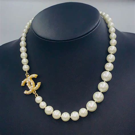 black clover necklace chanel|chanel pearl necklaces for women.